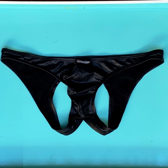 Men’s Faux Leather Jockstrap